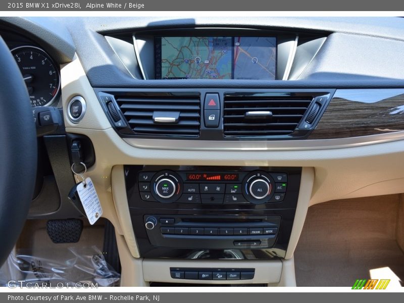 Alpine White / Beige 2015 BMW X1 xDrive28i