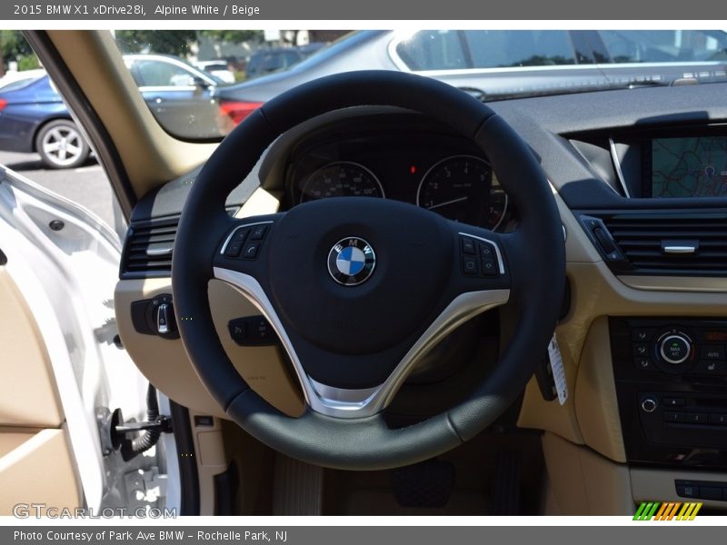 Alpine White / Beige 2015 BMW X1 xDrive28i