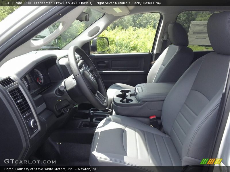 Bright Silver Metallic / Black/Diesel Gray 2017 Ram 3500 Tradesman Crew Cab 4x4 Chassis