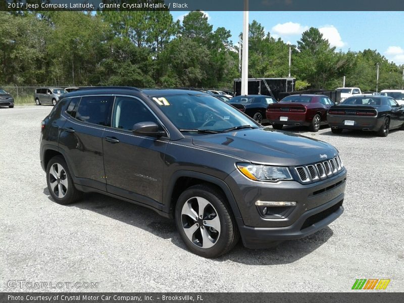 Granite Crystal Metallic / Black 2017 Jeep Compass Latitude