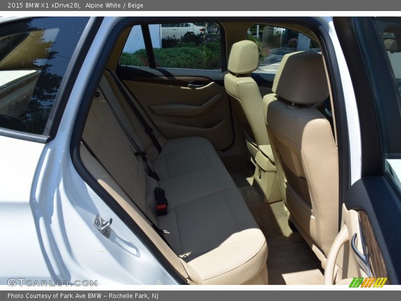 Alpine White / Beige 2015 BMW X1 xDrive28i