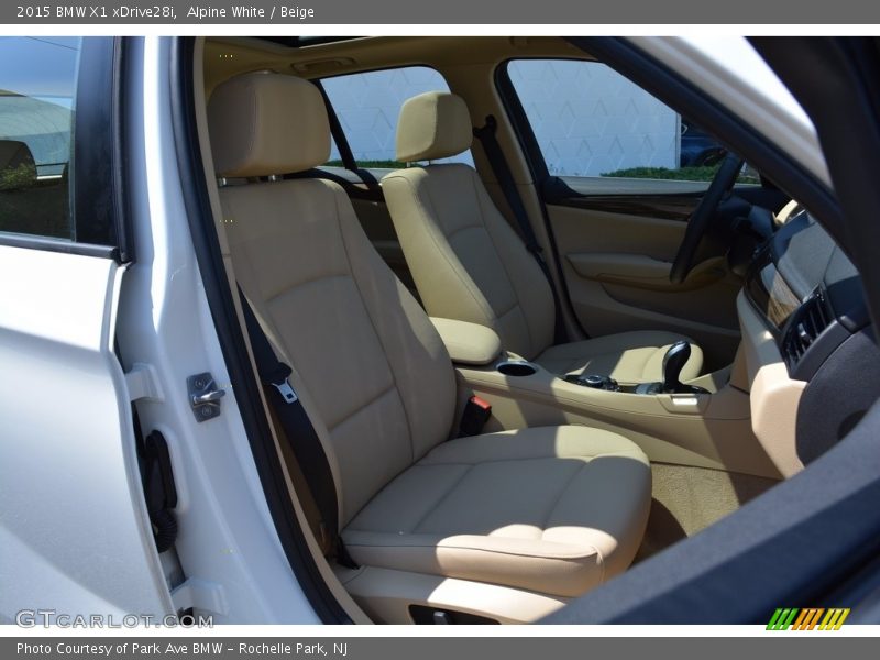 Alpine White / Beige 2015 BMW X1 xDrive28i