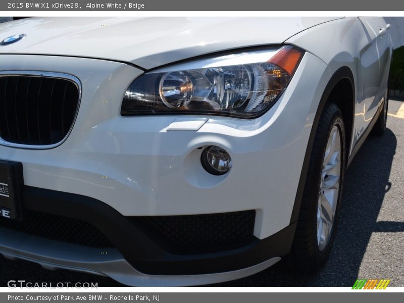 Alpine White / Beige 2015 BMW X1 xDrive28i