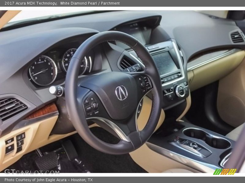 White Diamond Pearl / Parchment 2017 Acura MDX Technology