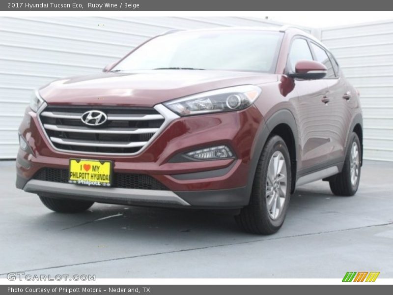 Ruby Wine / Beige 2017 Hyundai Tucson Eco