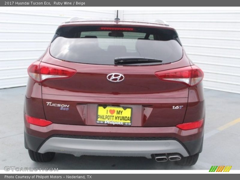 Ruby Wine / Beige 2017 Hyundai Tucson Eco