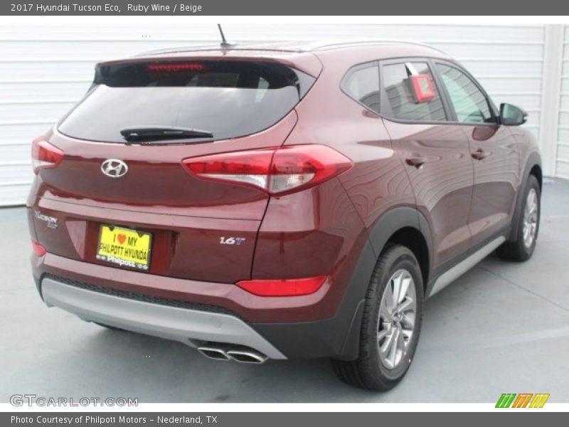 Ruby Wine / Beige 2017 Hyundai Tucson Eco