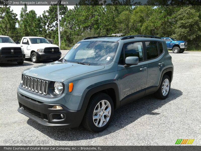 Anvil / Black 2017 Jeep Renegade Latitude