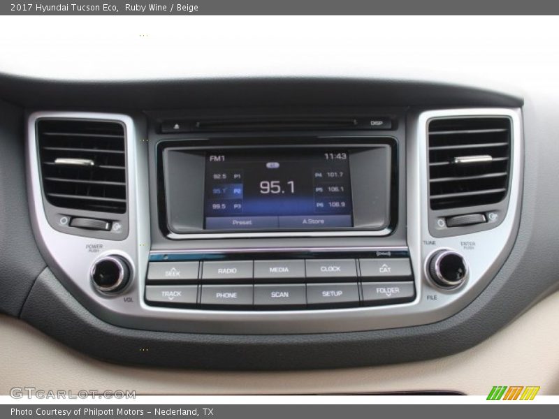 Ruby Wine / Beige 2017 Hyundai Tucson Eco