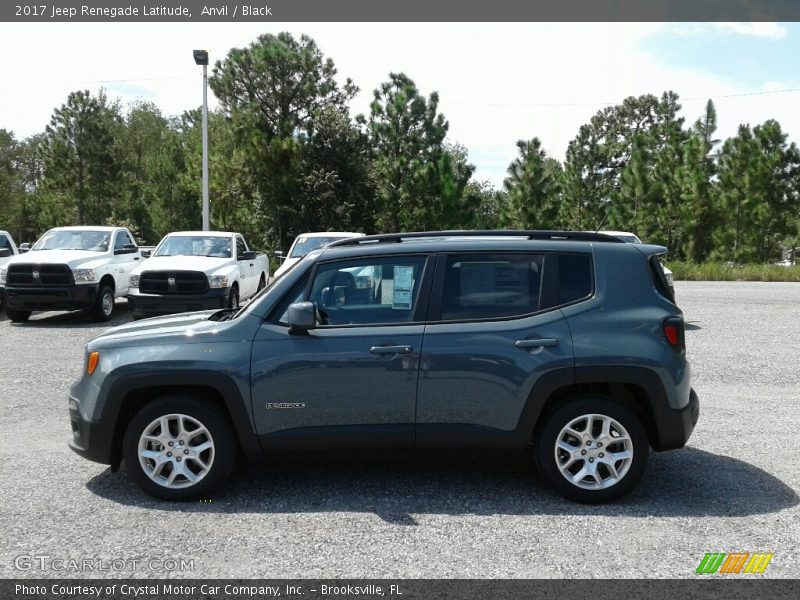 Anvil / Black 2017 Jeep Renegade Latitude