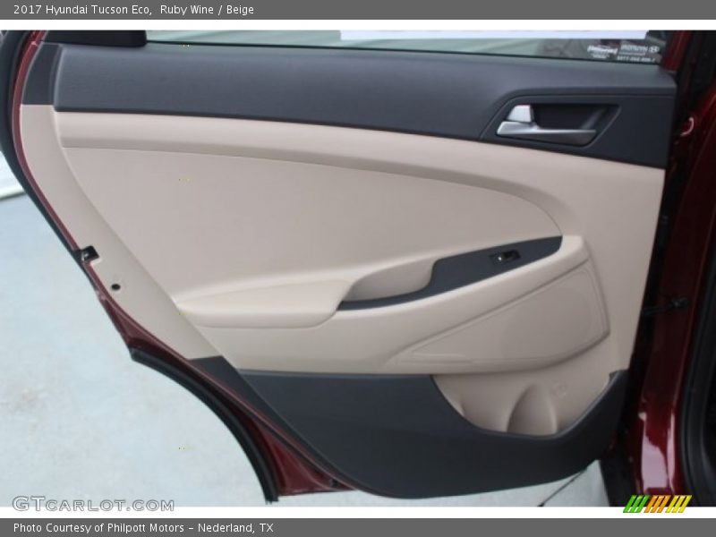 Ruby Wine / Beige 2017 Hyundai Tucson Eco