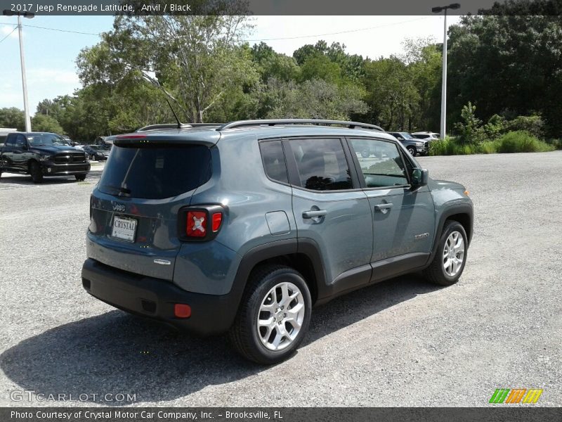 Anvil / Black 2017 Jeep Renegade Latitude
