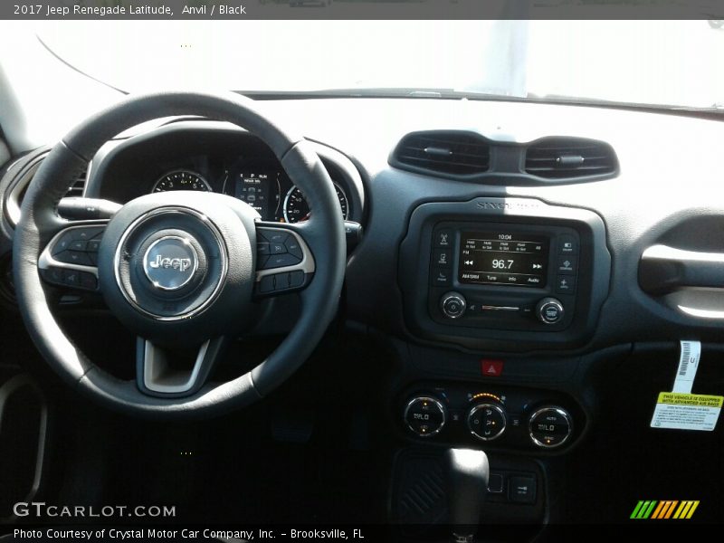 Anvil / Black 2017 Jeep Renegade Latitude