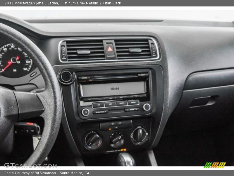 Platinum Gray Metallic / Titan Black 2011 Volkswagen Jetta S Sedan