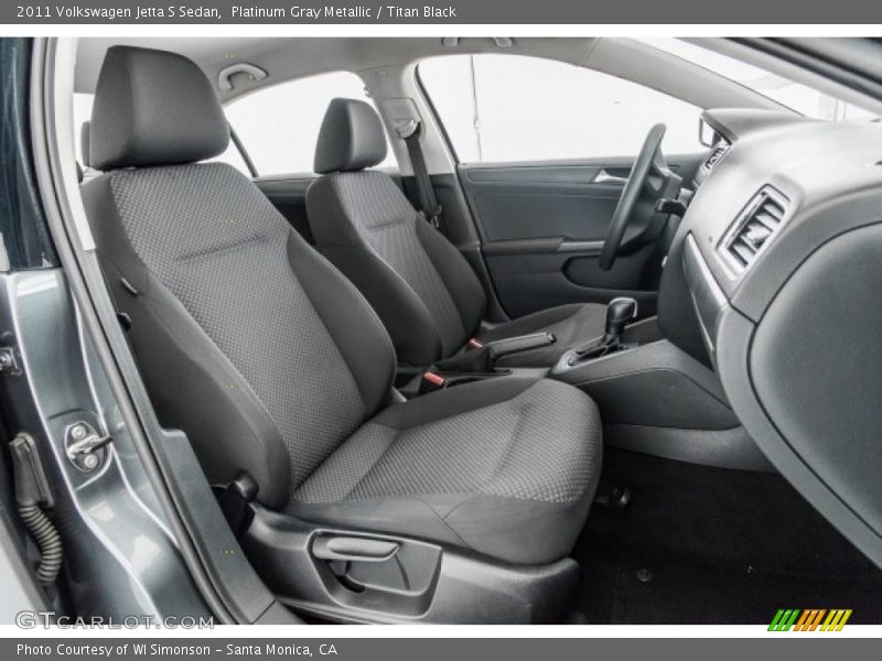 Platinum Gray Metallic / Titan Black 2011 Volkswagen Jetta S Sedan