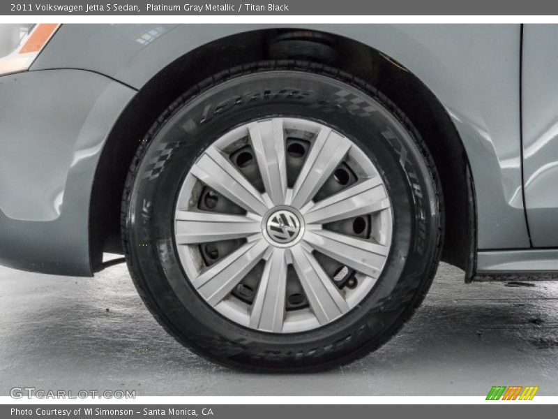 Platinum Gray Metallic / Titan Black 2011 Volkswagen Jetta S Sedan