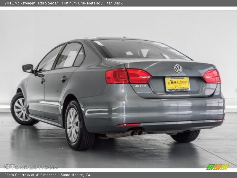 Platinum Gray Metallic / Titan Black 2011 Volkswagen Jetta S Sedan