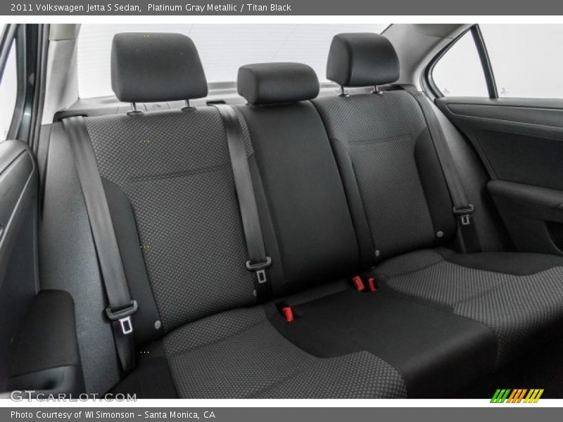Platinum Gray Metallic / Titan Black 2011 Volkswagen Jetta S Sedan