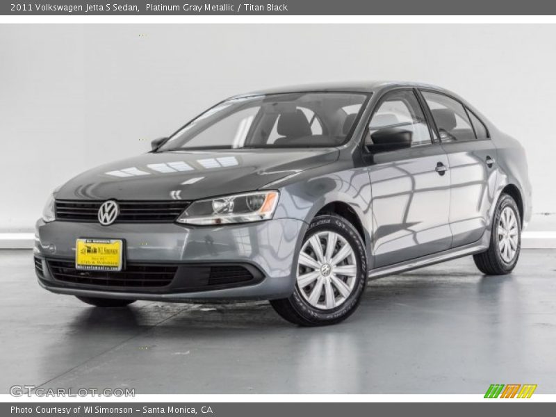 Platinum Gray Metallic / Titan Black 2011 Volkswagen Jetta S Sedan