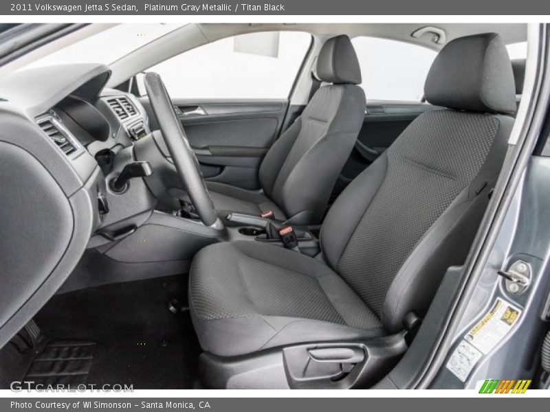 Platinum Gray Metallic / Titan Black 2011 Volkswagen Jetta S Sedan