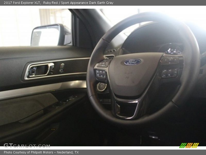 Ruby Red / Sport Appearance Dark Earth Gray 2017 Ford Explorer XLT