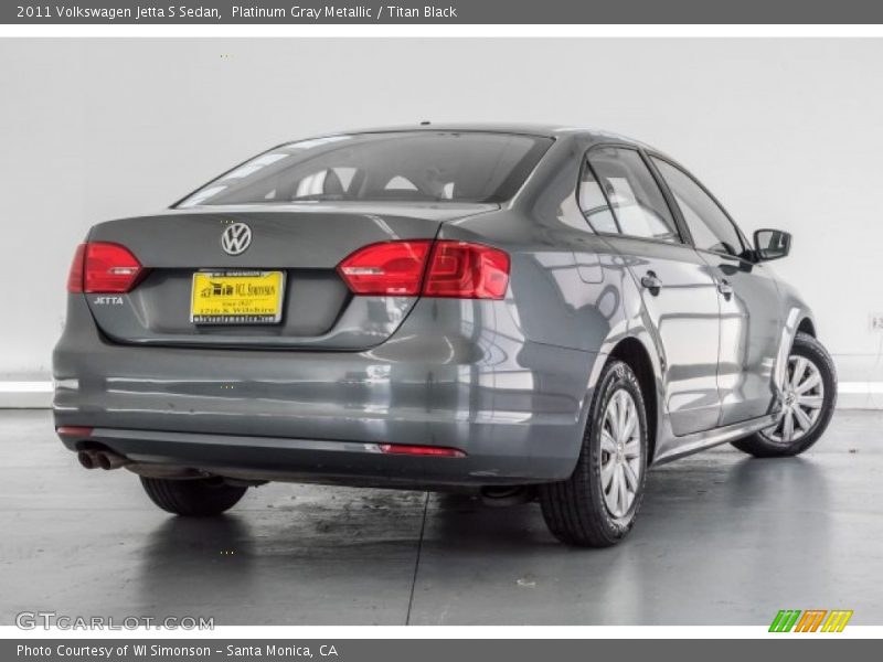 Platinum Gray Metallic / Titan Black 2011 Volkswagen Jetta S Sedan