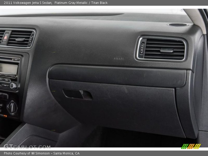 Platinum Gray Metallic / Titan Black 2011 Volkswagen Jetta S Sedan