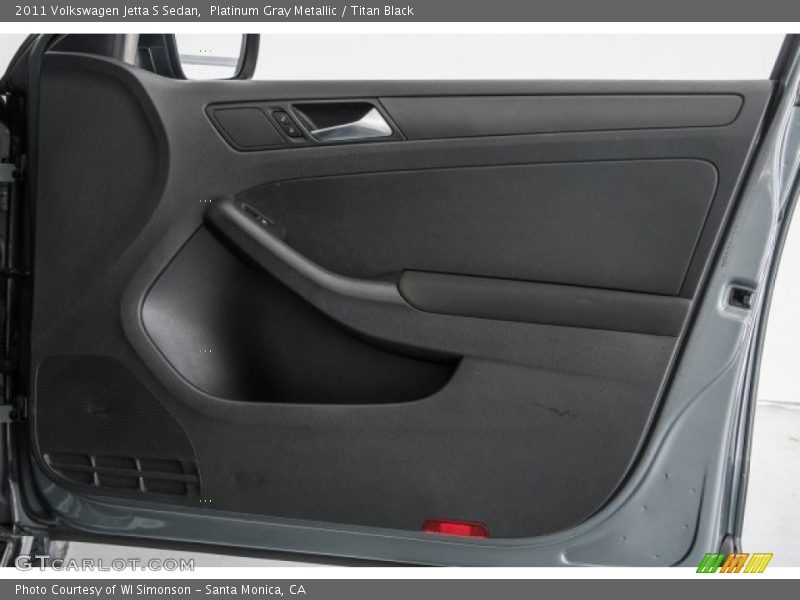Platinum Gray Metallic / Titan Black 2011 Volkswagen Jetta S Sedan