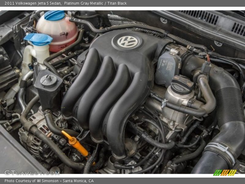 Platinum Gray Metallic / Titan Black 2011 Volkswagen Jetta S Sedan