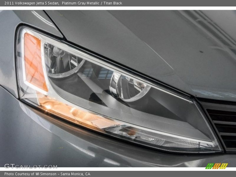 Platinum Gray Metallic / Titan Black 2011 Volkswagen Jetta S Sedan