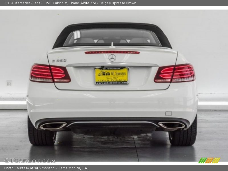 Polar White / Silk Beige/Espresso Brown 2014 Mercedes-Benz E 350 Cabriolet