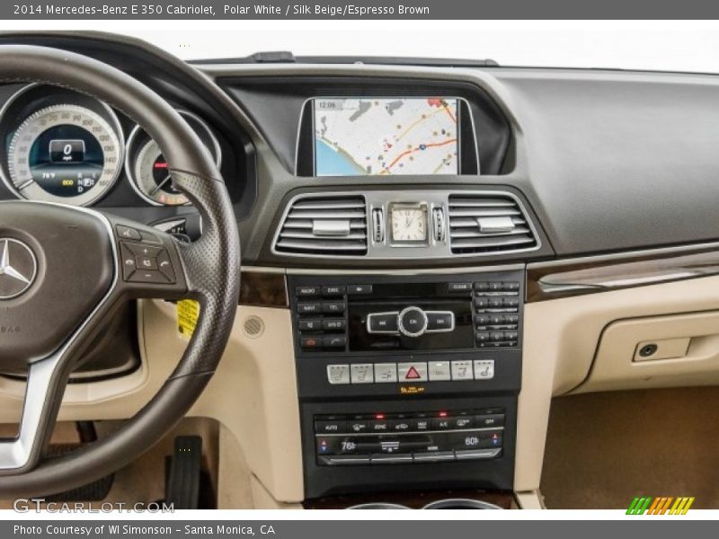 Polar White / Silk Beige/Espresso Brown 2014 Mercedes-Benz E 350 Cabriolet