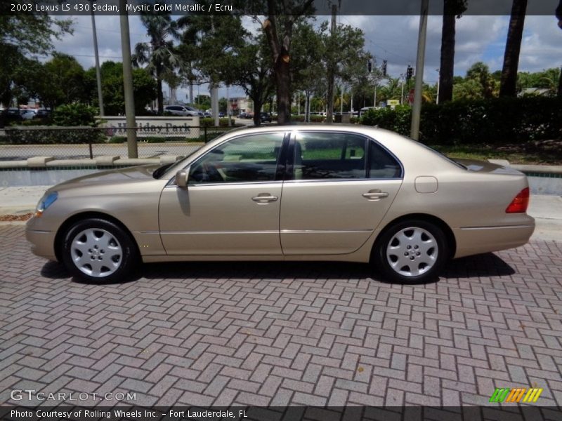 Mystic Gold Metallic / Ecru 2003 Lexus LS 430 Sedan