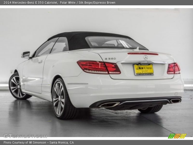 Polar White / Silk Beige/Espresso Brown 2014 Mercedes-Benz E 350 Cabriolet