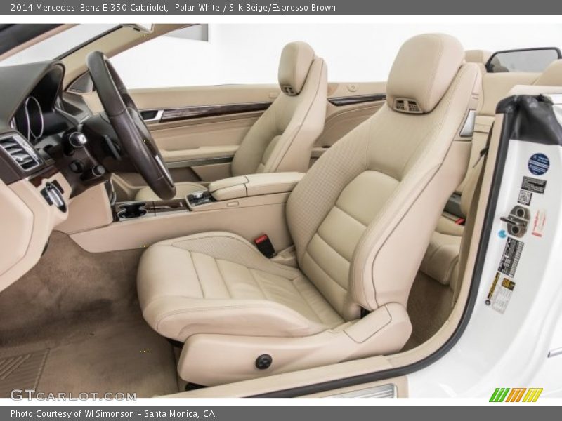 Polar White / Silk Beige/Espresso Brown 2014 Mercedes-Benz E 350 Cabriolet