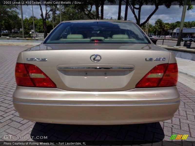 Mystic Gold Metallic / Ecru 2003 Lexus LS 430 Sedan