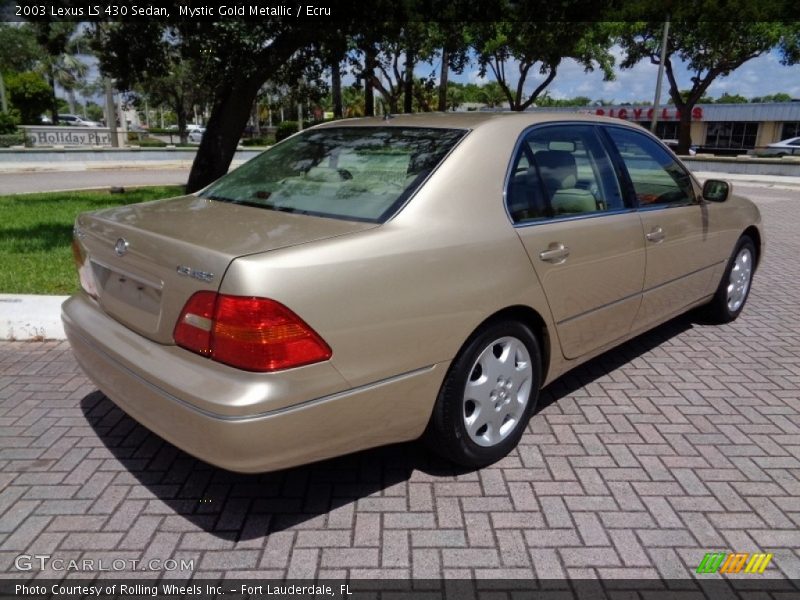 Mystic Gold Metallic / Ecru 2003 Lexus LS 430 Sedan