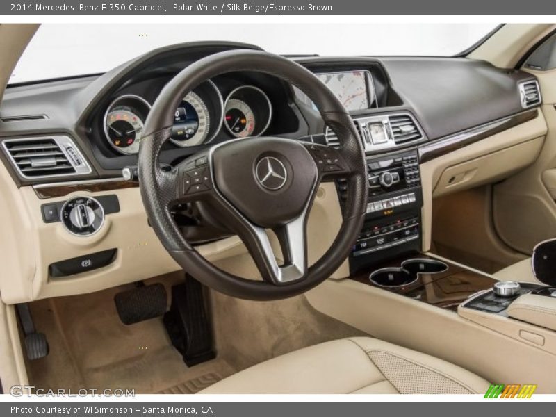 Polar White / Silk Beige/Espresso Brown 2014 Mercedes-Benz E 350 Cabriolet