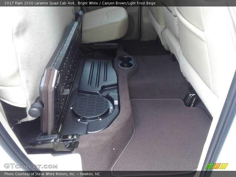 Bright White / Canyon Brown/Light Frost Beige 2017 Ram 1500 Laramie Quad Cab 4x4