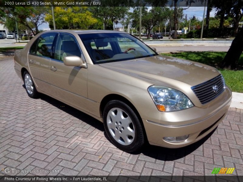 Mystic Gold Metallic / Ecru 2003 Lexus LS 430 Sedan