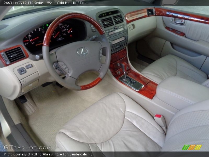 Mystic Gold Metallic / Ecru 2003 Lexus LS 430 Sedan