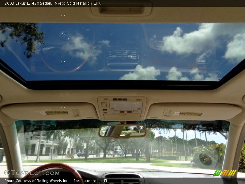 Mystic Gold Metallic / Ecru 2003 Lexus LS 430 Sedan