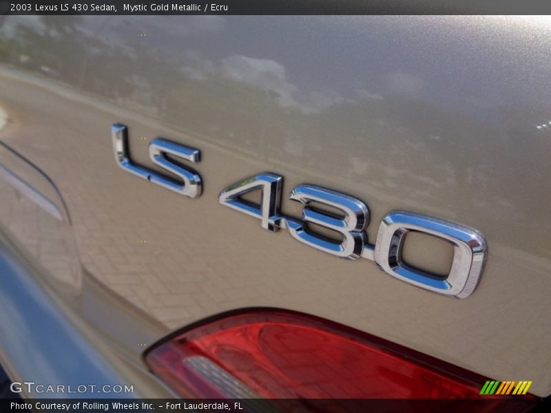 Mystic Gold Metallic / Ecru 2003 Lexus LS 430 Sedan