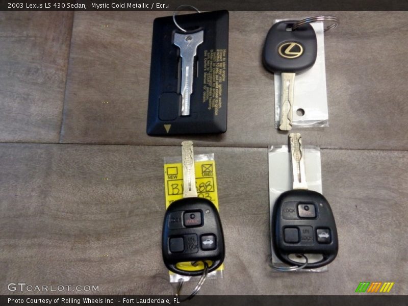 Mystic Gold Metallic / Ecru 2003 Lexus LS 430 Sedan