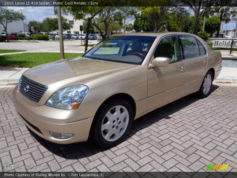 Mystic Gold Metallic / Ecru 2003 Lexus LS 430 Sedan
