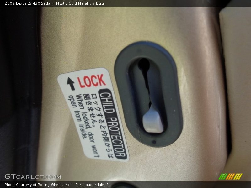Mystic Gold Metallic / Ecru 2003 Lexus LS 430 Sedan