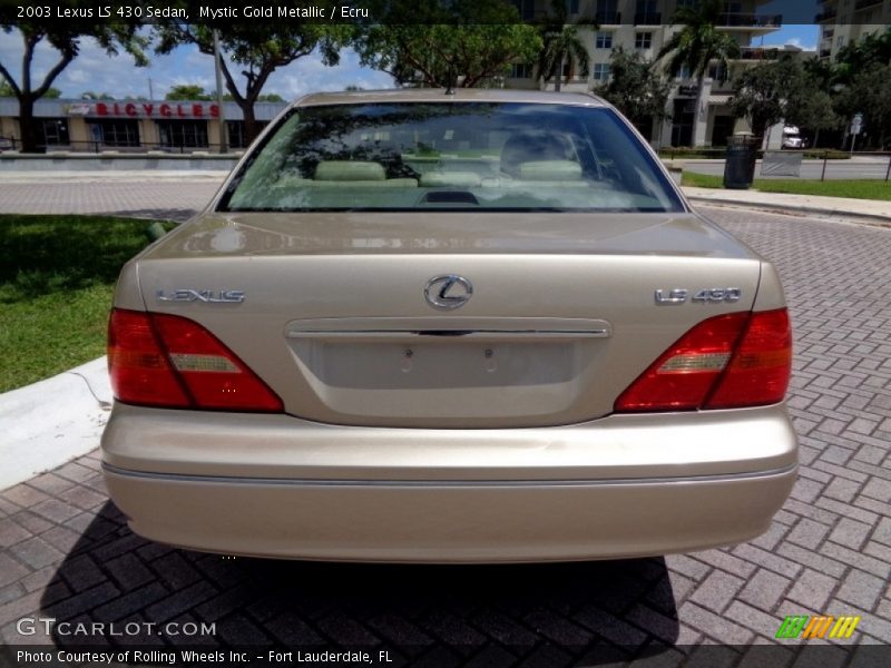 Mystic Gold Metallic / Ecru 2003 Lexus LS 430 Sedan