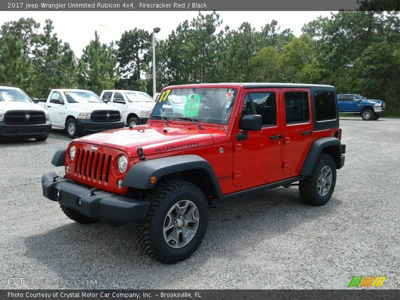 Firecracker Red / Black 2017 Jeep Wrangler Unlimited Rubicon 4x4