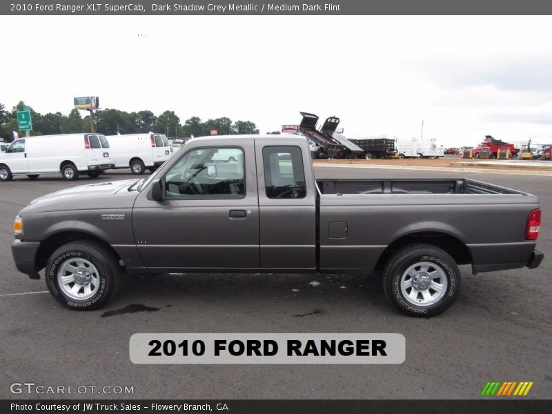 Dark Shadow Grey Metallic / Medium Dark Flint 2010 Ford Ranger XLT SuperCab