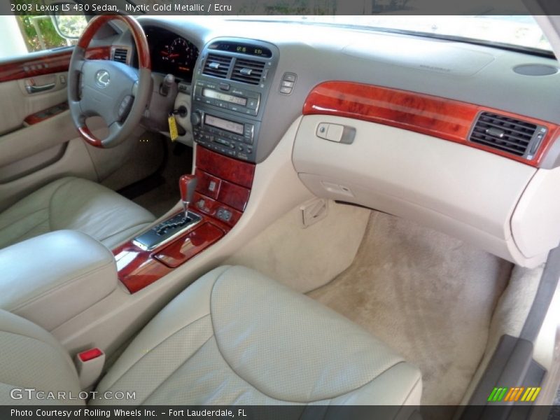 Mystic Gold Metallic / Ecru 2003 Lexus LS 430 Sedan